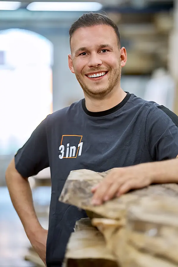 Sven Messmer, Möbelschreiner bei der 3 in 1 GmbH